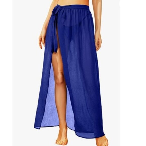 Women's Long Sarong Beach Wrap Skirt Cover Up  - NWOT - Picture 1 of 6